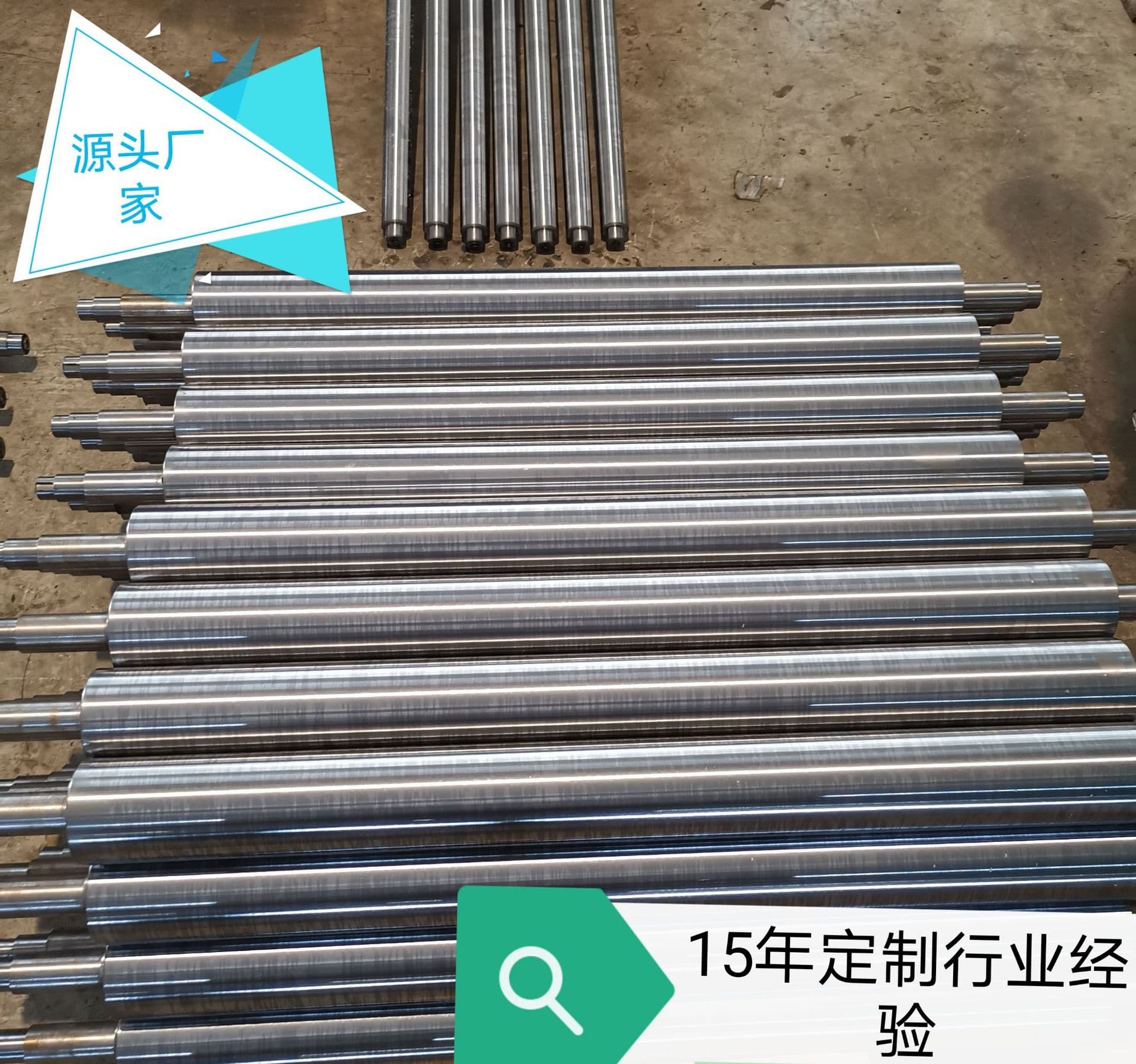 Factory produces industrial machinery rubber rollers, chrome-plated rollers, mirror rollers, stainless steel support rollers, aluminum guide rollers, iron rollers, complete specifications.