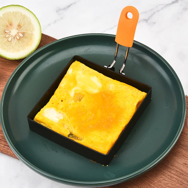 Stainless Steel Egg Frying Mold Home Square Sunny-Side-Up Egg Mold Non-Stick Egg Fryer Kitchen Small Tool Wholesale