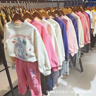 Children's Clothing Autumn Winter Source Huzhou Zhili Kids' Fleece Hoodie Boys Girls Brand Direct Wholesale