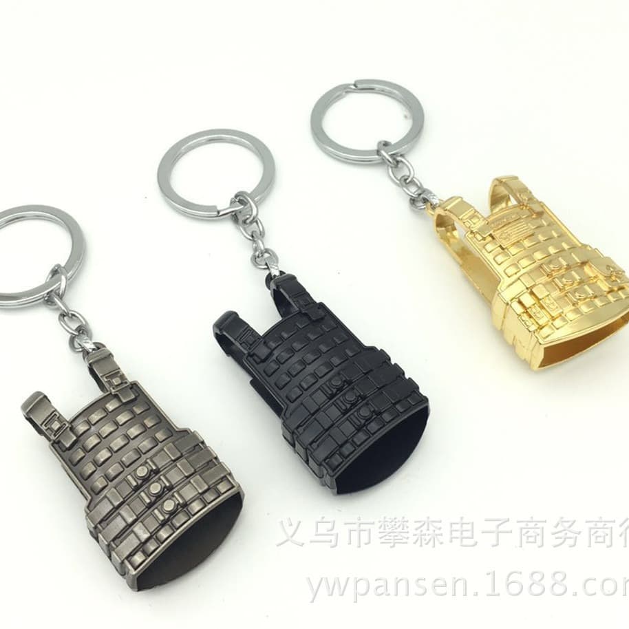 PUBG PlayerUnknown's Battlegrounds Battle Royale Game Merchandise Level 3 Armor Military Vest Keychain