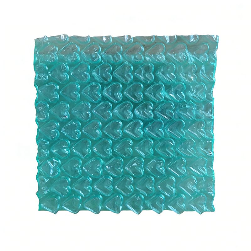 Heart-shaped bubble mailer, shockproof, pressure-resistant, thickened, waterproof, transparent shipping bag, colorful bubble wrap packaging bag, plastic film bag