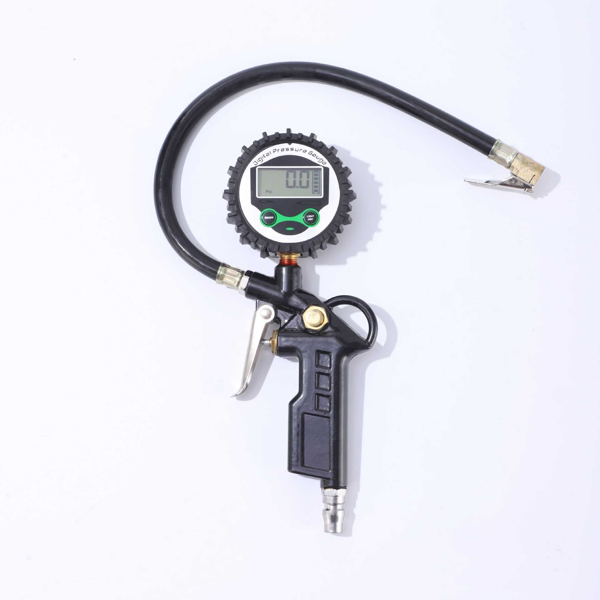 Digital tire pressure gauge can deflate car tires, air gun pressure gauge, air pressure gauge, air gun inflation gauge