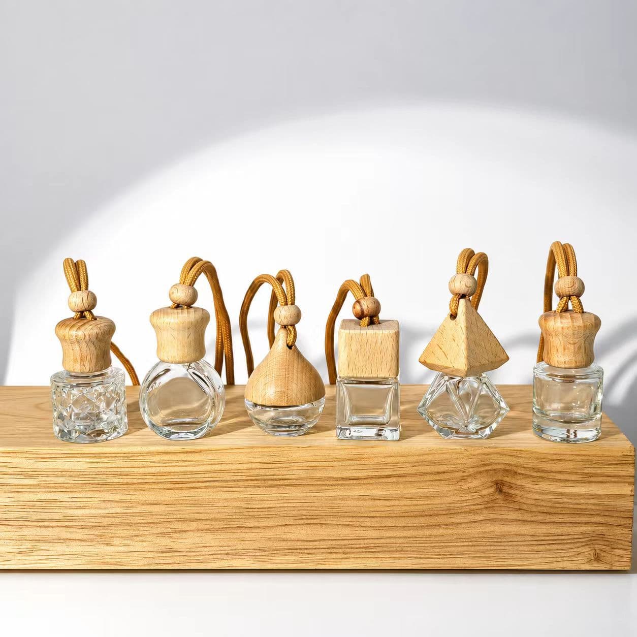 Car Aromatherapy Bottle Car Aromatherapy Empty Bottle Creative Car Pendant Perfume Pendant Hanging Car Essential Oil Bottle