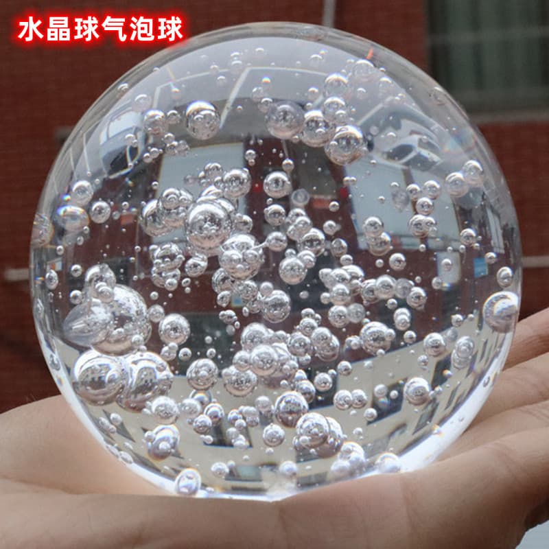 Various Sizes Transparent Crystal Bubble Ball Ornaments for Home Living Room Decor and Feng Shui Water Feature with Miniature Landscape