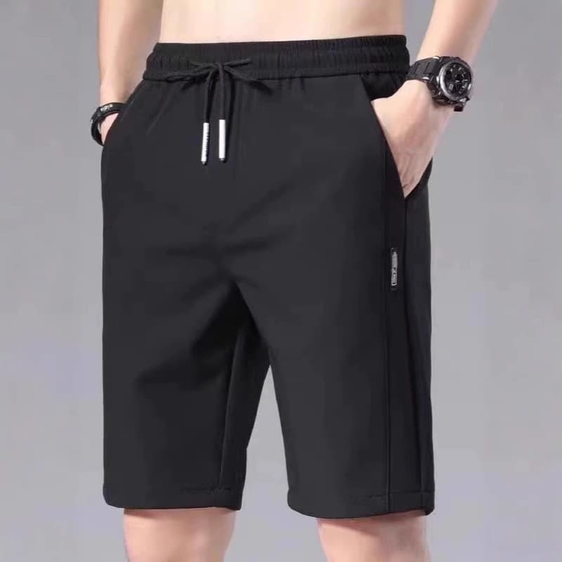 Men's Summer Thin Casual Sports Loose Ice Silk Five-Point Beach Shorts for Outdoor Wear, Drop Shipping