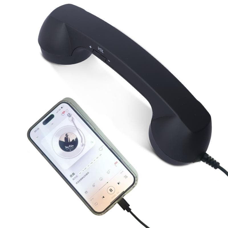 Type-C Plug Retro Telephone Handset Earpiece Universal Handset Retro-Style C-Port Phone Receiver