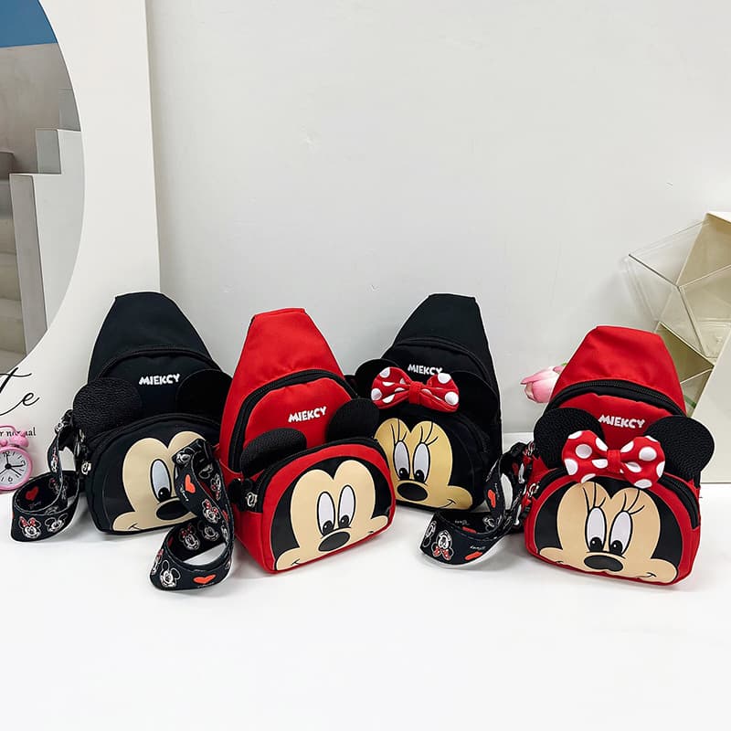 Children's Crossbody Bag Boys Girls Chest Bag Baby Travel Backpack Kids Toddler Carrier Small Size Durable Nylon Material