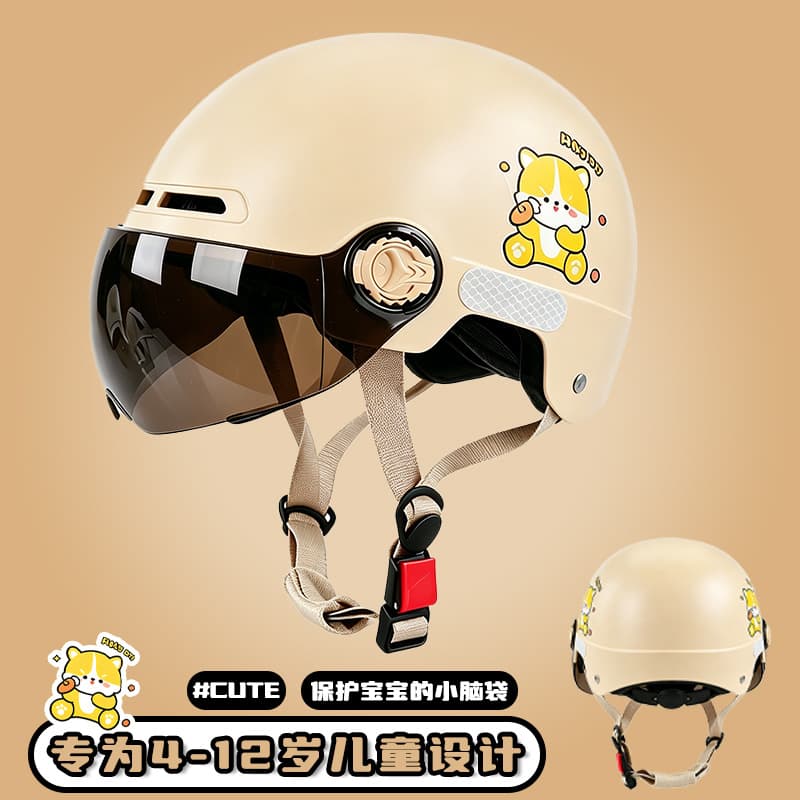 Children's Helmet 3C New National Standard Electric Vehicle Half Helmet Summer Helmet Unisex Safety Helmet