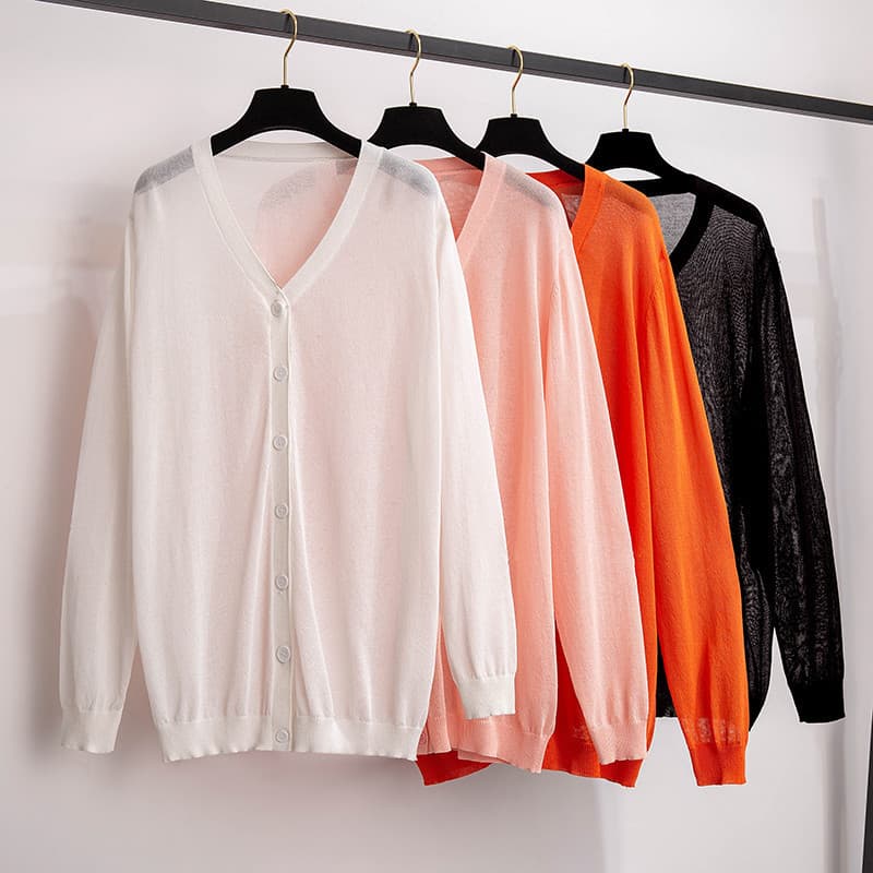 Plus Size Women's Clothing 300 lbs 200/350 lbs Bust 150/160 Ice Silk Sun Protection Jacket Thin Coat