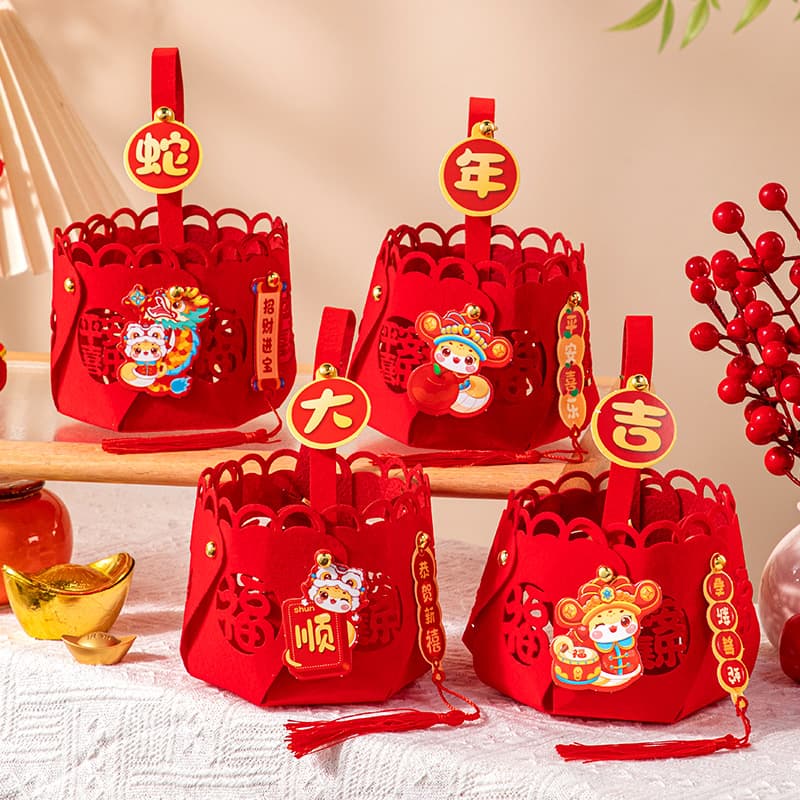 New Year Fruit Plate Arrangements, Spring Festival Decoration Supplies, Handheld Baskets, Ornaments, Atmosphere Setup