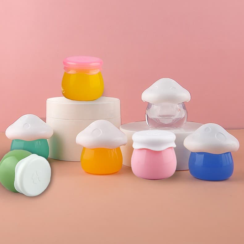 Patent 10g Jam Jar Multicolor Simulated Mushroom Shape Lip Glaze Jar Refillable Bottle Empty Bottle Factory
