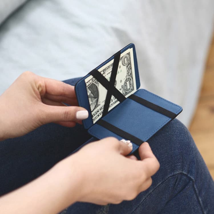 Flip Wallet Creative Magic Wallet PU Card Holder Short Coin Purse Korean Style New Wallet Cross-Border Bestseller