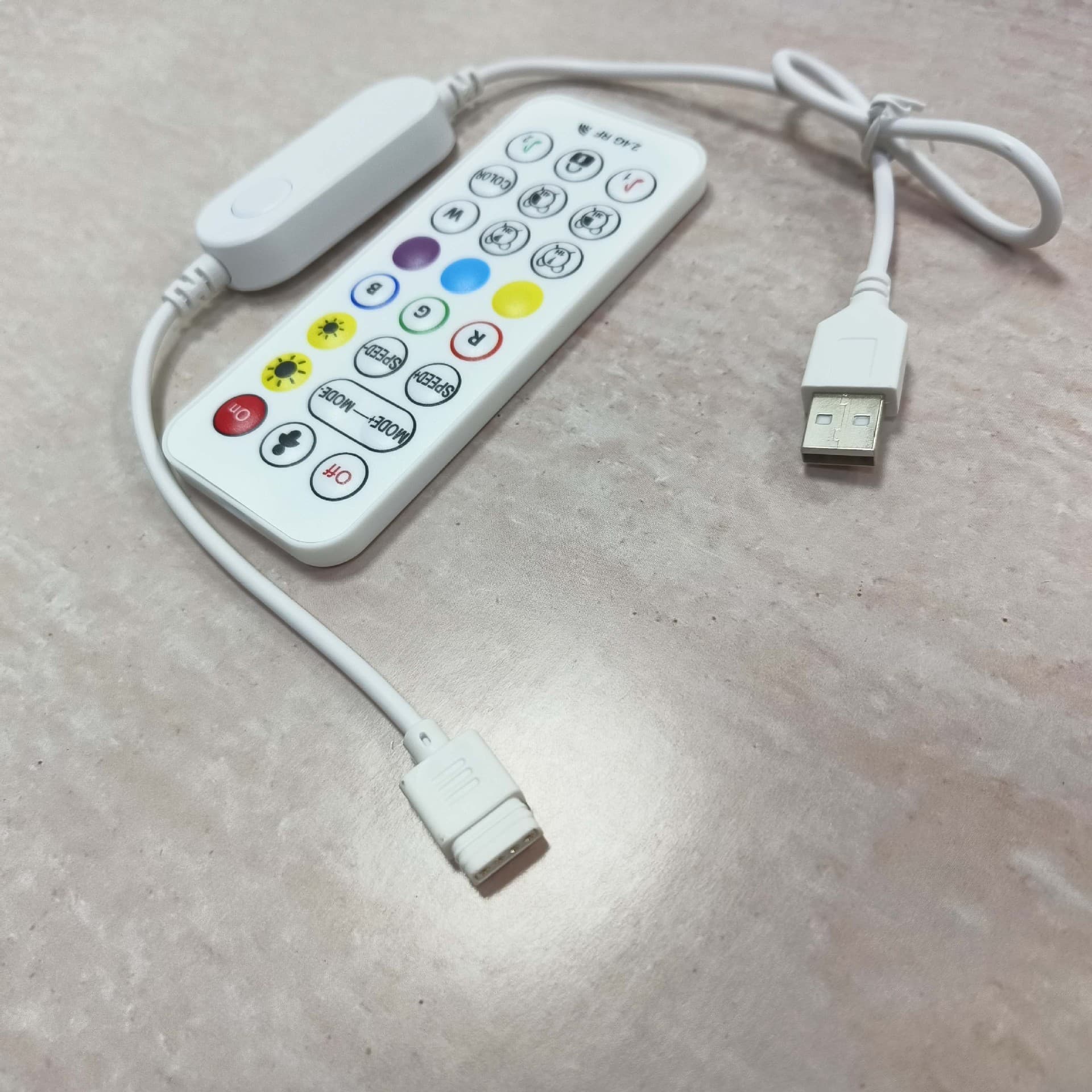 Single Button RGB Radar Controller with Door Control Human Sensor LED Bluetooth Colorful Controller, 2.4G 24-Key Remote