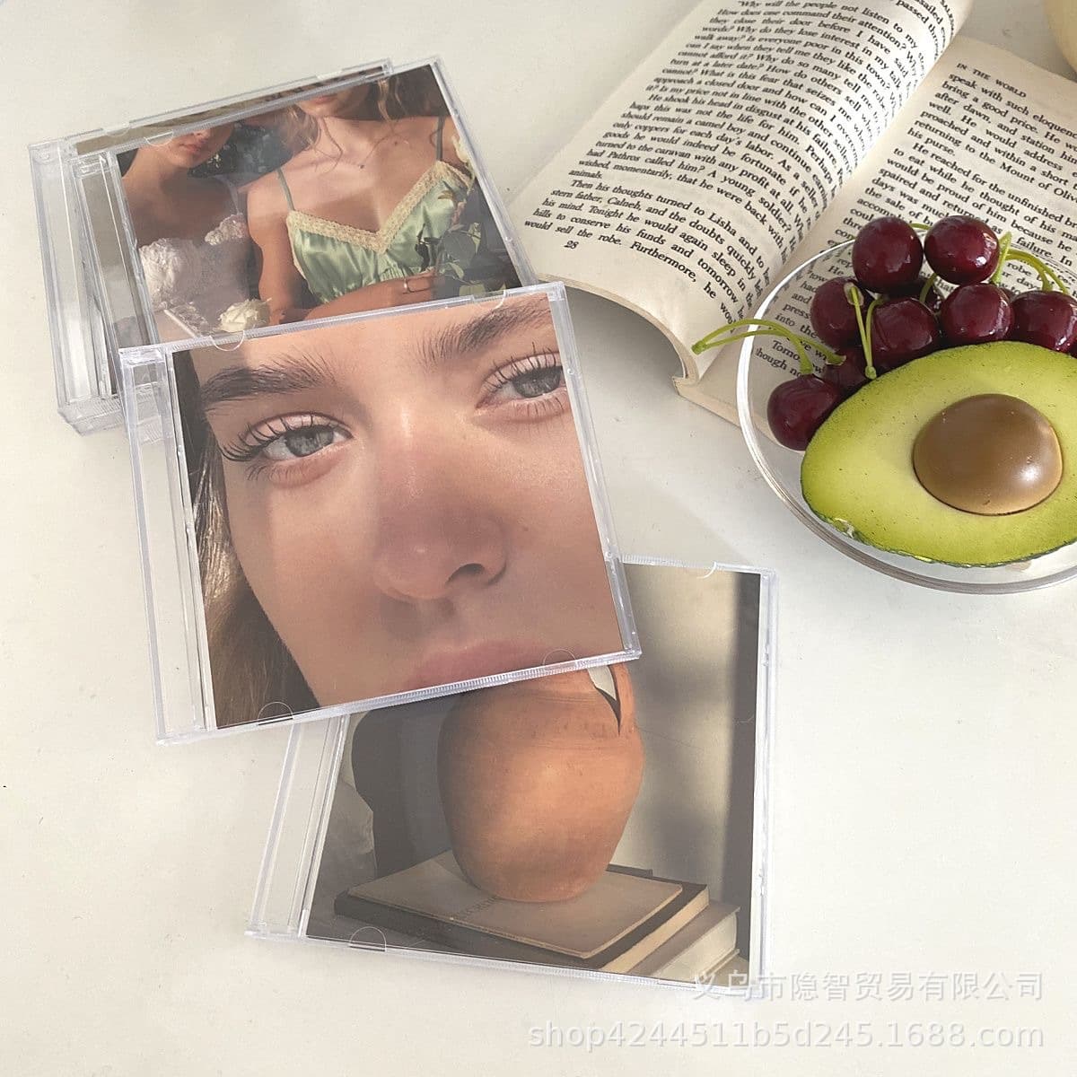 Ins style decorative ornaments CD box retro feelings B&B coffee shop soft decoration versatile empty box simple personality matching