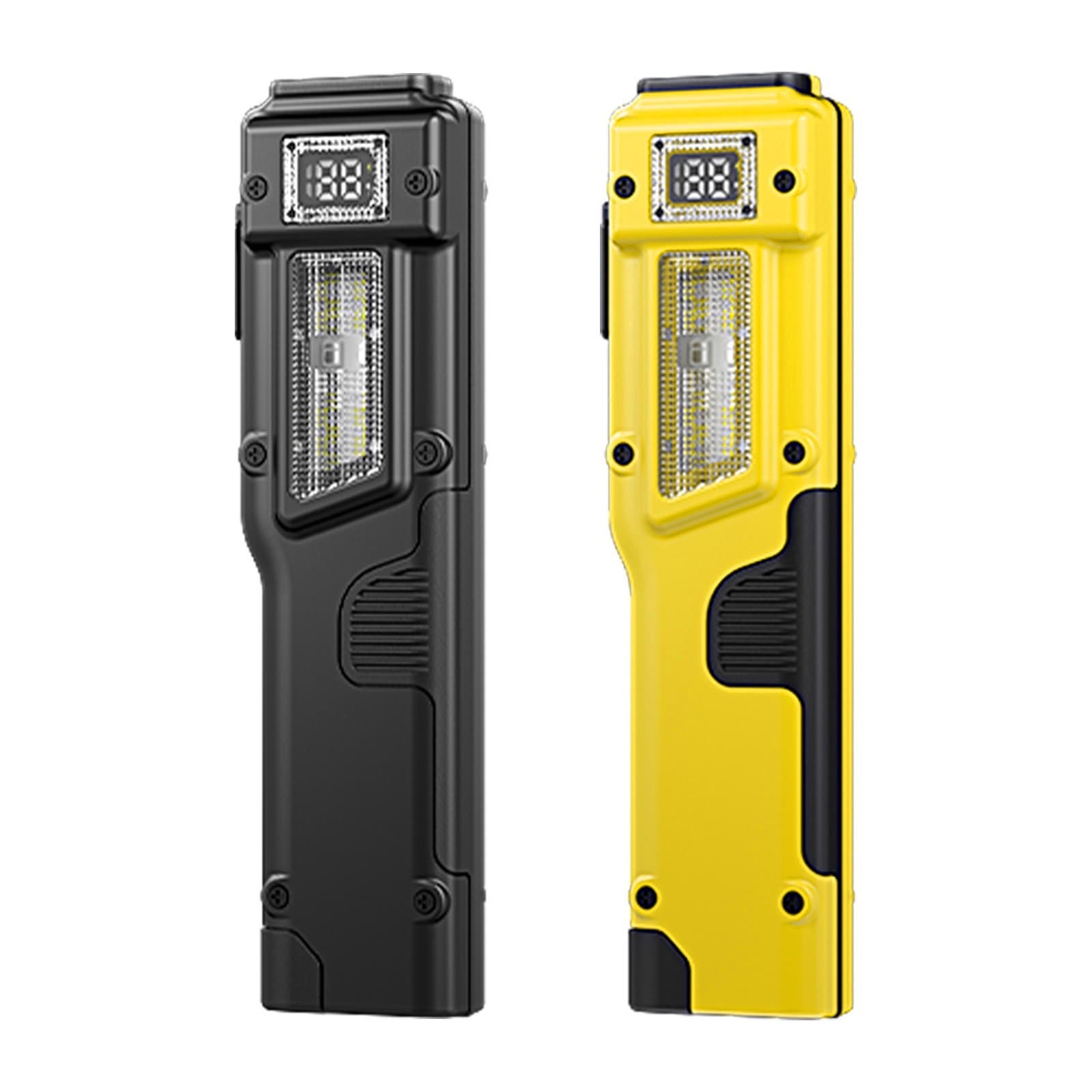 Cross-border New Tactical Pen Clip Side Light Three-Source LED High-Brightness Flashlight Digital Display Outdoor Ultra-Thin Tactical Flashlight