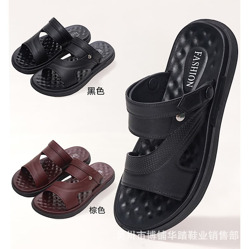 2026 Summer New Men's Sandals, Street Stall, Supermarket Store, Indoor/Outdoor Dual-Purpose Men's Slippers, Direct Sales
