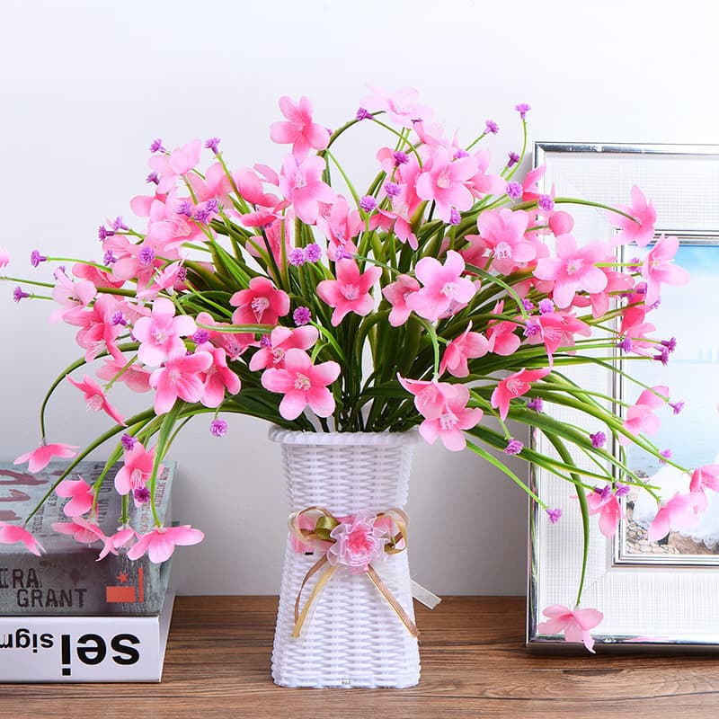 Decorative fake flowers, simulated flowers, dried flowers, indoor home furnishings, dining table furnishings, living room plastic bouquets, TV cabinets, potted plants