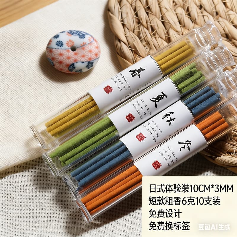 Yingxiangyuan Japanese Incense Sticks Cross-Border Source Home Indoor Buddhist Temple Japanese Aromatherapy Short Thick Incense Indoor Yoga Incense