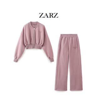 ZARZ Self-Made European-American Style New Women's Clothing Embroidered Washed Effect Joggers Sweatshirt 1131825