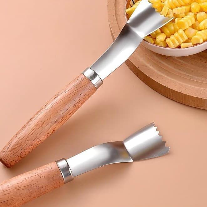 Thickened 420 Stainless Steel Corn Stripper, Manual Fresh Corn Kernel Remover for Home Use