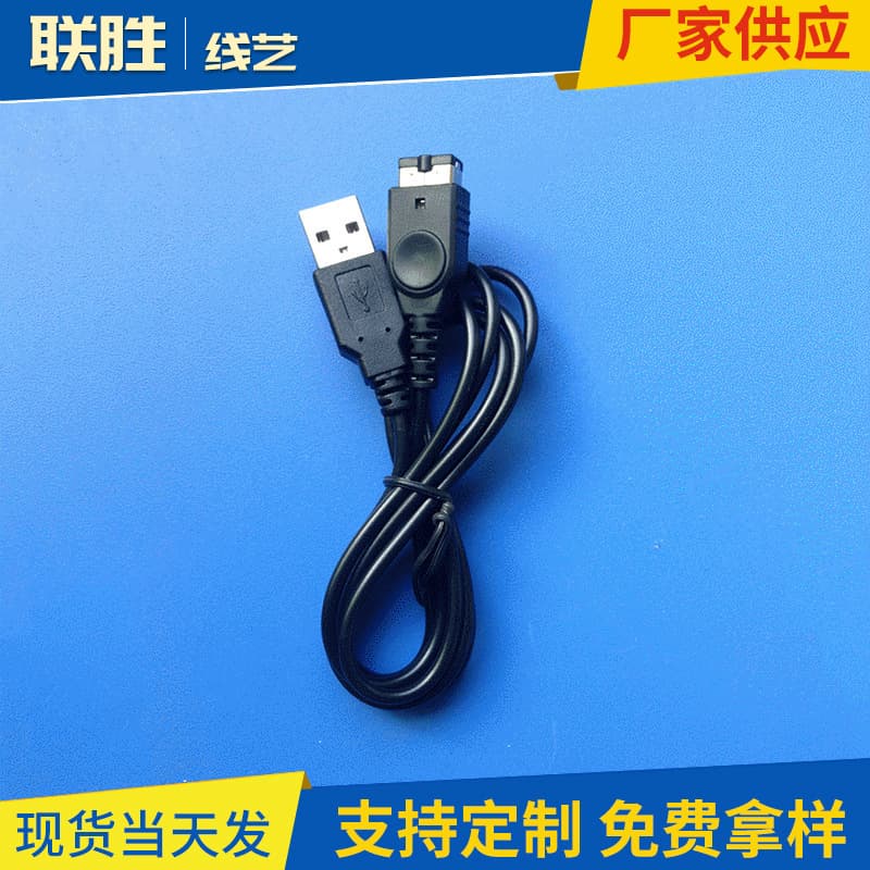 Liansheng Wire Art factory supply 1.2M USB TO NDS/GBA/SP/ charging cable