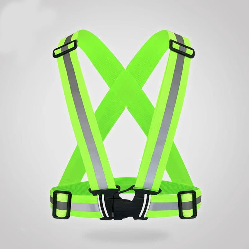 High-Brightness Reflective Vest Vest Safety Night Running Cycling Sanitation Construction Warning Strap Elastic Band Elastic Reflective Clothing
