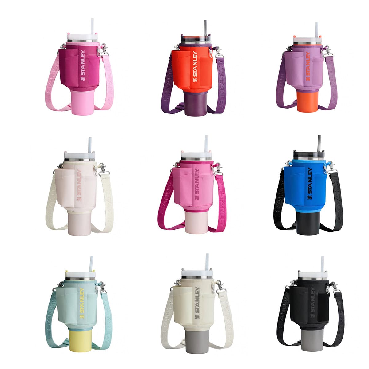 Cross-border hot-selling Stanley car cup sleeve 40oz single shoulder crossbody water bottle bag keychain lunch bag