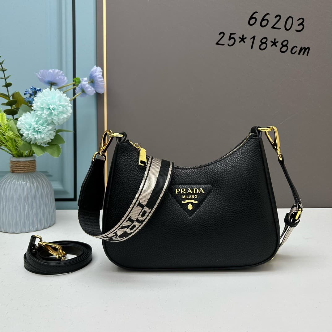 Puma Triangle Logo Lychee Leather Pattern Single Shoulder Crossbody Bag Luxury Croissant Bag Underarm Bag 1Bh193