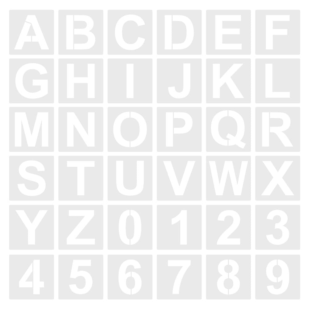 Cross-border font puzzle spray paint painting decoration literacy painting English alphanumeric symbols teaching hollow template