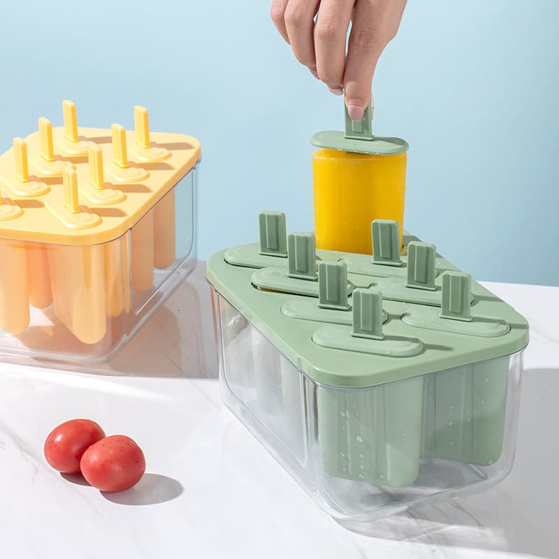 Home Food-Grade Ice Pop Mold, Popsicle Ice Cream Mold, Ice Cube Tray, Large Capacity Plastic Ice Maker