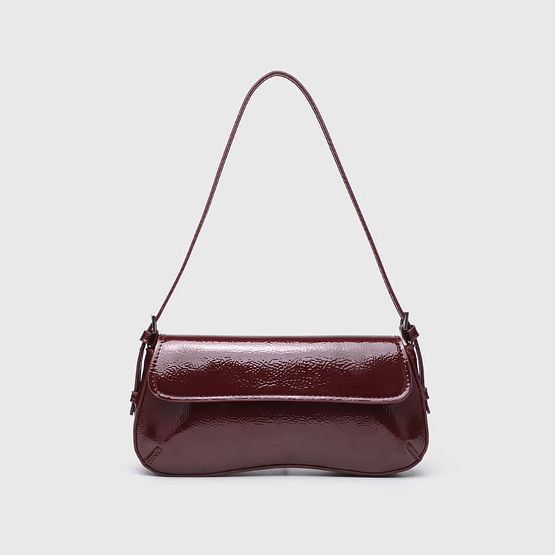 Cross-border wholesale ZR family flip retro armpit bag 2024 autumn new fashion fashion simple baguette hand shoulder bag