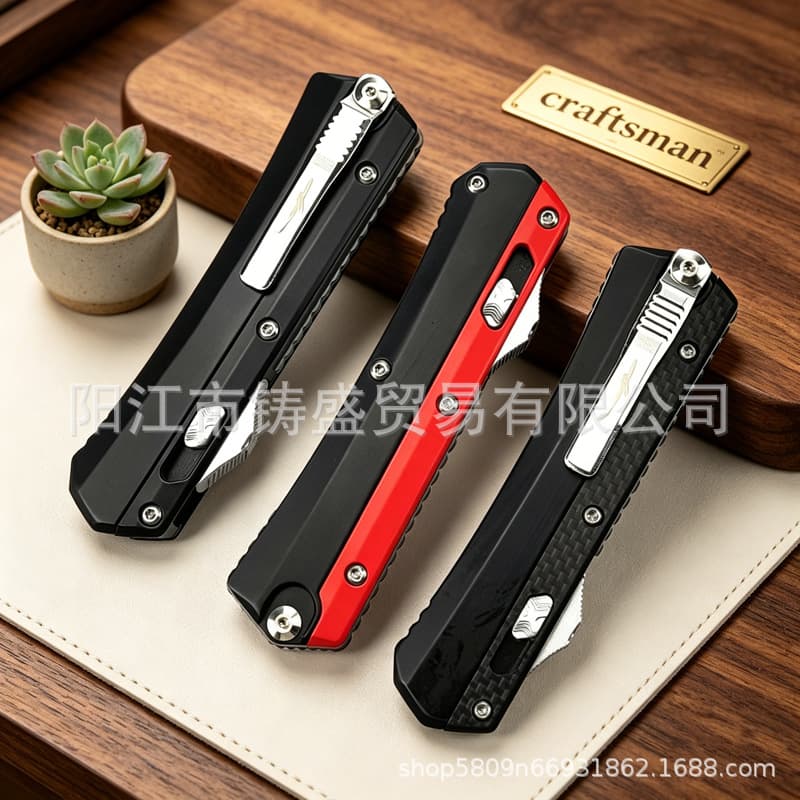 Cross-Border Hot Selling Micro-Tech Snake God Zinc Alloy Handle Outdoor Multi-Functional Camping Tool Portable High Hardness Fishing