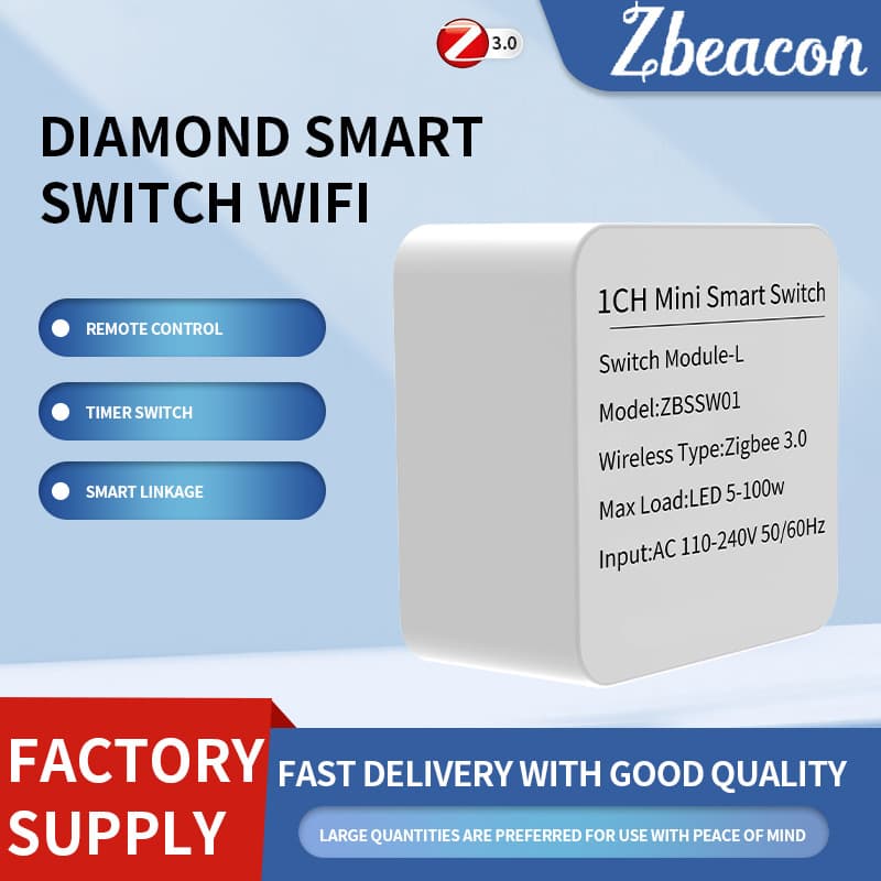 Zigbee Single Fire On/Off Controller, Remote Voice Control Switch, Circuit Breaker Manufacturer Wholesale