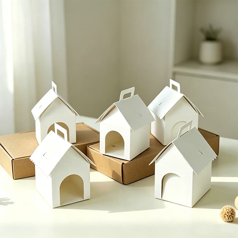 In Stock Cross-border Small House Gift Box Dog Party Candy Box Creative DIY Children's Birthday Gift Packaging Box