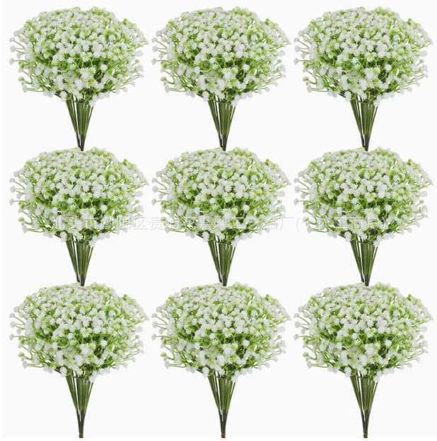 Amazon's best selling single 5-pronged baby's breath artificial flower ornaments artificial flowers wedding indoor living room decoration plastic flowers