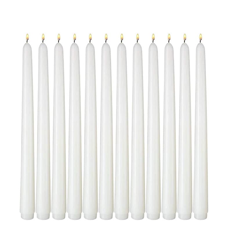 Factory direct sales of European-style conical long stick candles, smokeless and tearless colored conical stick candles.