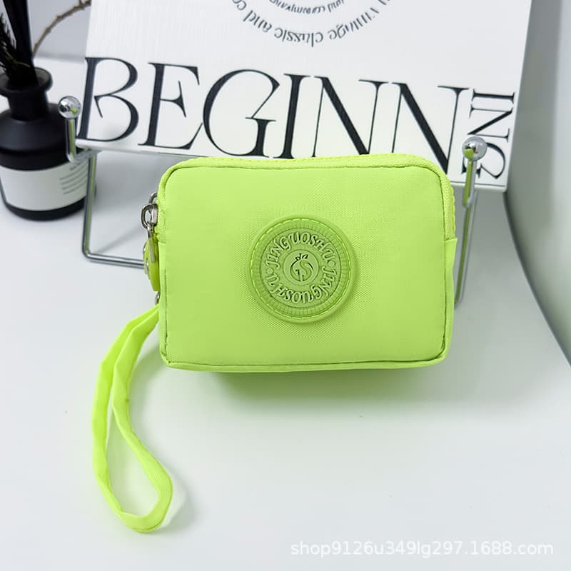 Custom Crossbody Mini Wallet from Source Factory, Simple Key Pouch, Nylon Multi-Layer Zipper, Cute and Best-Selling