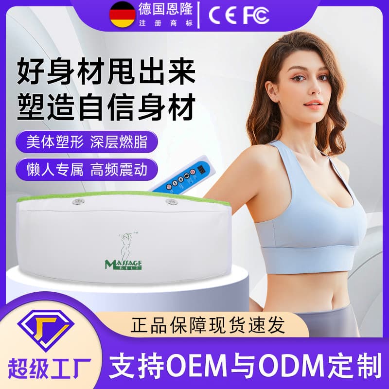 Dual Motor Heated Abdominal Shaker for Waist, Abdomen, and Legs with Vibration and Massage