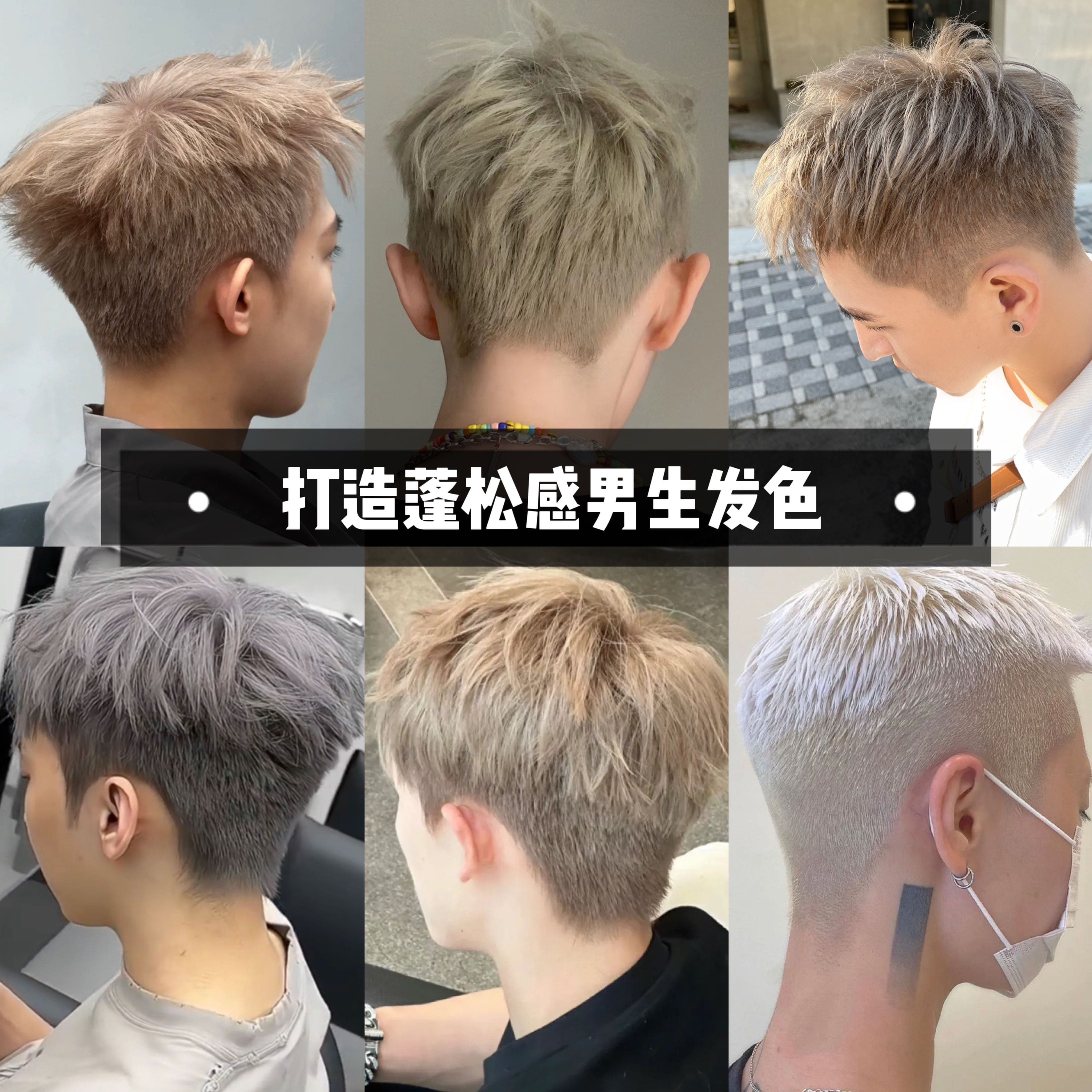 Men's Hair Dye Cream Champagne Gray Milk Tea Gray Brown Black Gray Smoky Rice Brown Blue Gray Drop Shipping Wholesale for Cross-Border