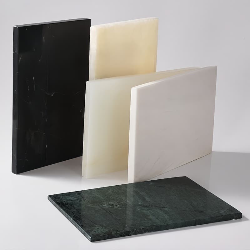 Custom Natural Marble Slab Black White Root Indian Green Beige Yellow Jade White Jade Storage Tray Lighting Accessories Processing