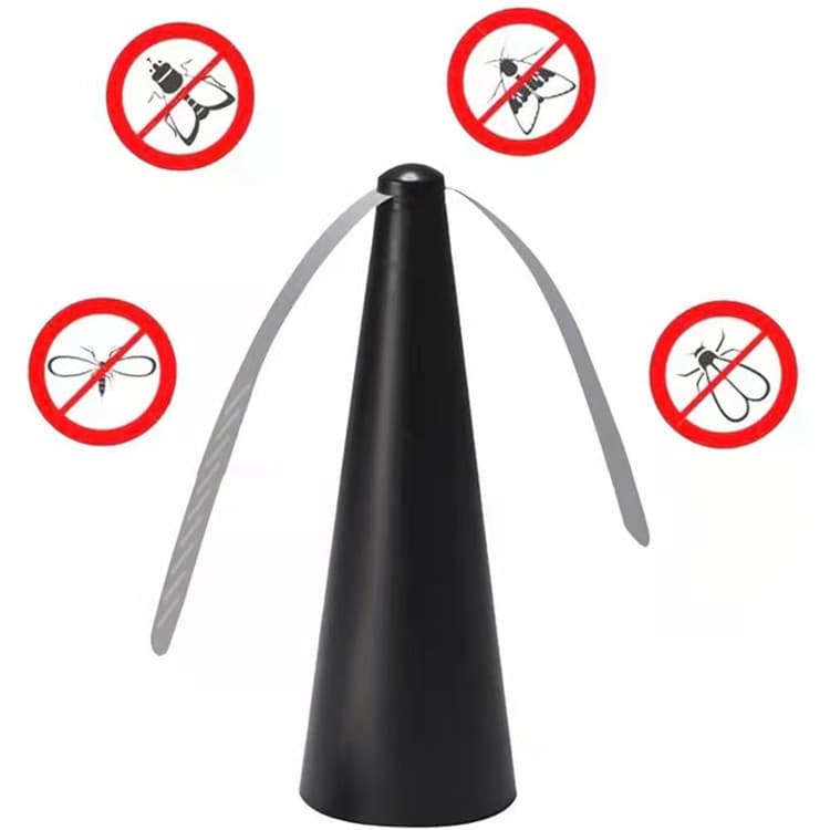 Direct-sale outdoor multi-functional fan blade fly repellent automatic fly catcher, fly and mosquito repelling fan