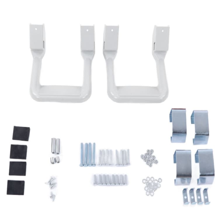 Suitable for truck coated side steps set 2pcs Suitable for pickup trucks Aluminum alloy side steps including mounting bracket