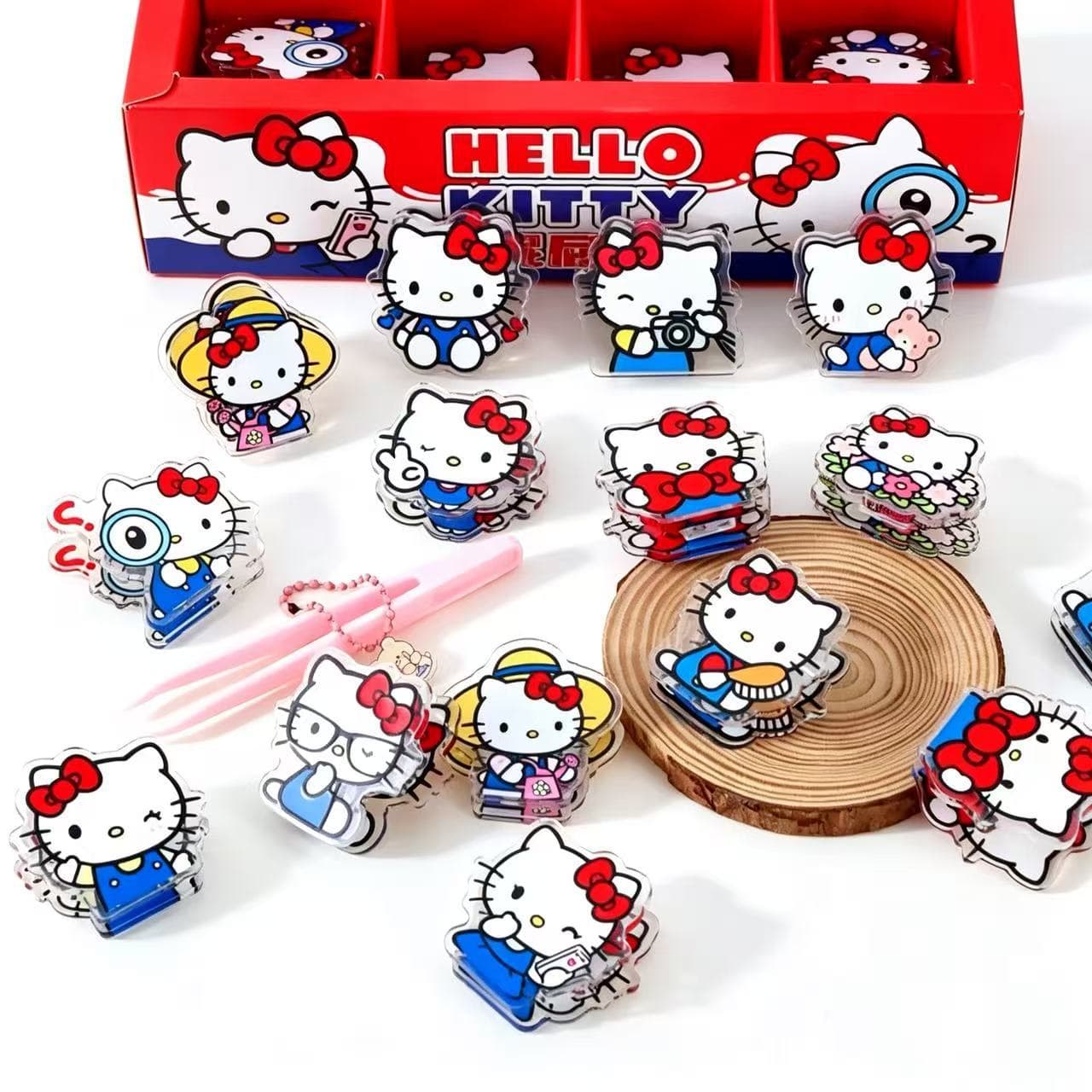 Cartoon cute pet wallet clip, good-looking Xiaoxin acrylic clip, student snack sealing clip, butt clip, storage clip