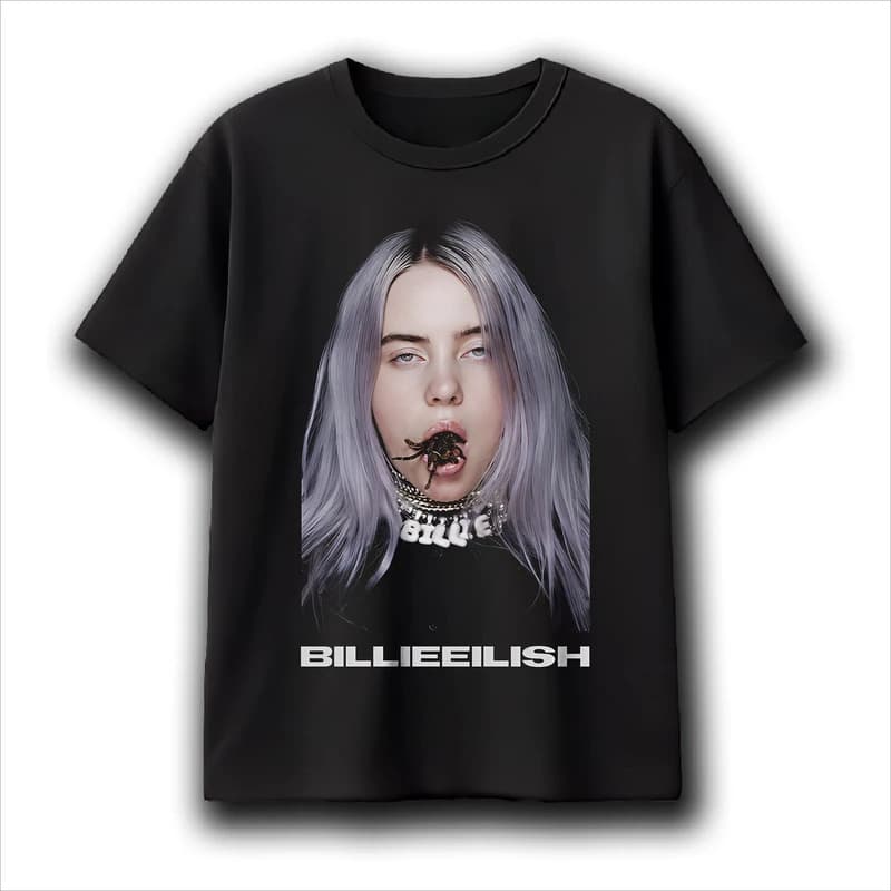 Billie Eilish Spider Portrait Graphic T-Shirt Me