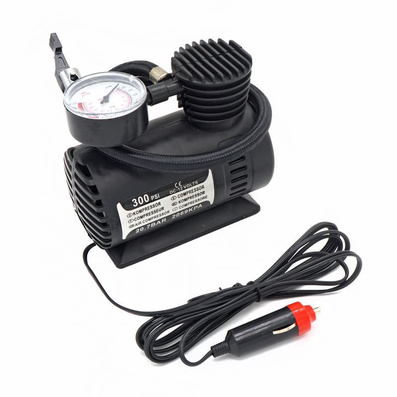 12V Electric Car Tire Inflator Pump - Mini Portable Car Tire Pump