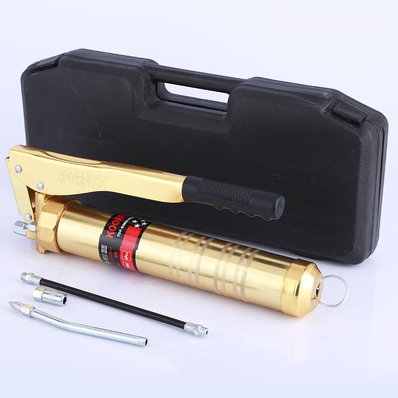 Zipper-Type Grease Gun for Chain-Type Grease Cartridges, High-Pressure Dual-Pressure Excavator Grease Gun