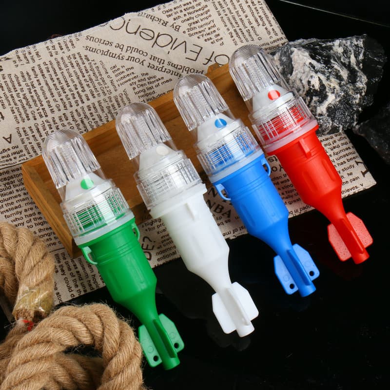 High-Power LED Signal Light, Net Light, Underwater Fish Attractor, Fish Torch, Light-Controlled Fish Gathering Light, Waterproof Warning Light