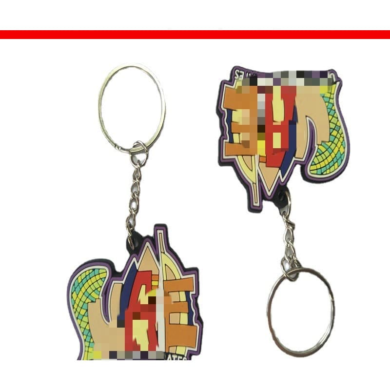 Rhinestone small lipstick car keychain women's Korean style bag pendant metal key chain ring foreign trade@business gift batch