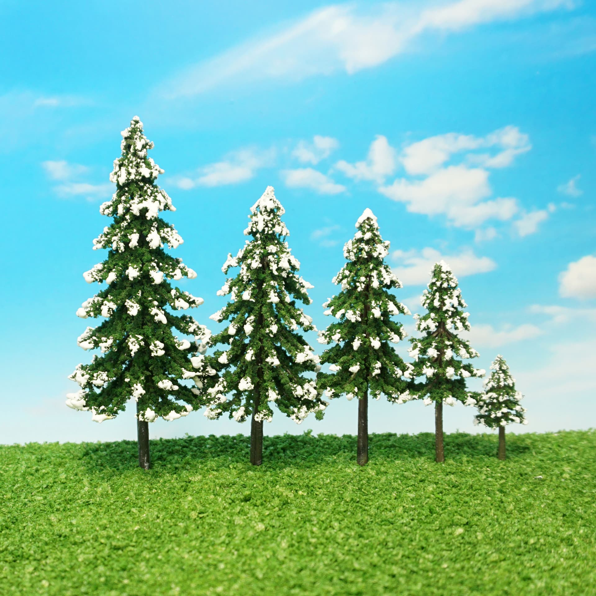 Sand model simulated Christmas tree, simulated mini pine cedar Christmas tree, snow scene tree, plastic cedar
