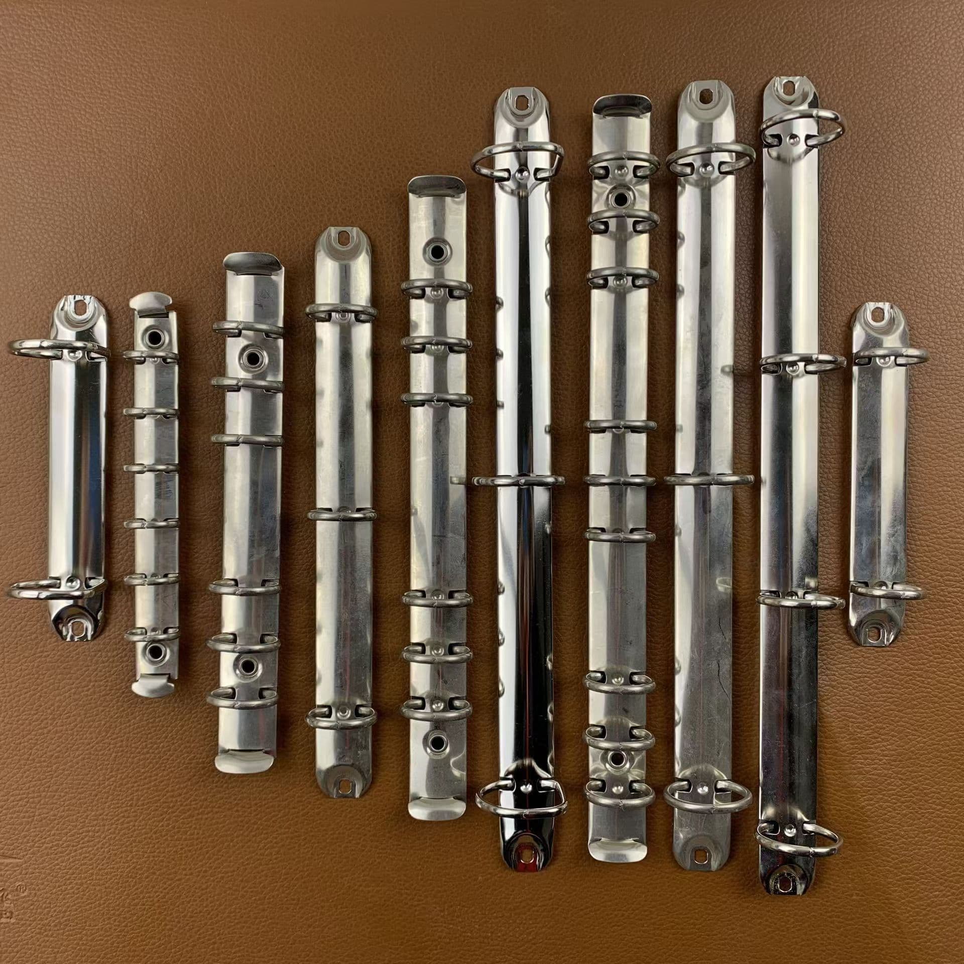 A4 B5 A5 A6 A7 Metal Stationery Accessories Multi-hole Metal Binder Binding Clips High Capacity Storage